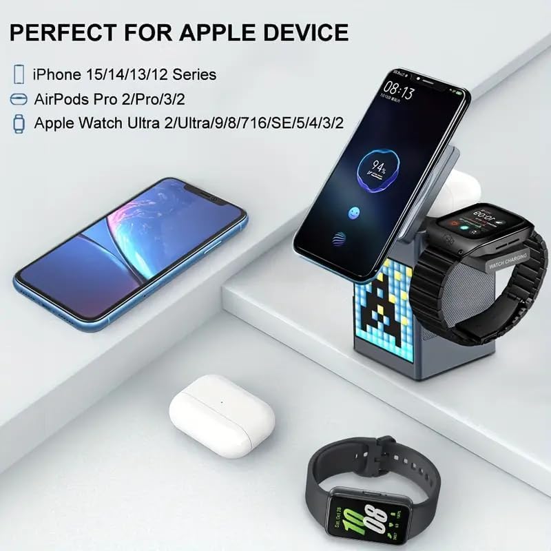 Bluetooth Speaker with Wireless Charger – High-Quality Sound & Fast Qi Charging