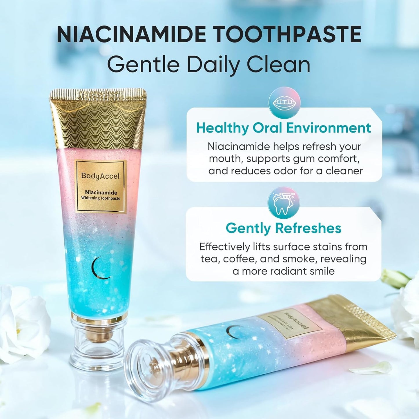 Niacinamide Whitening Toothpaste – Remove Yellow Stains in Days
