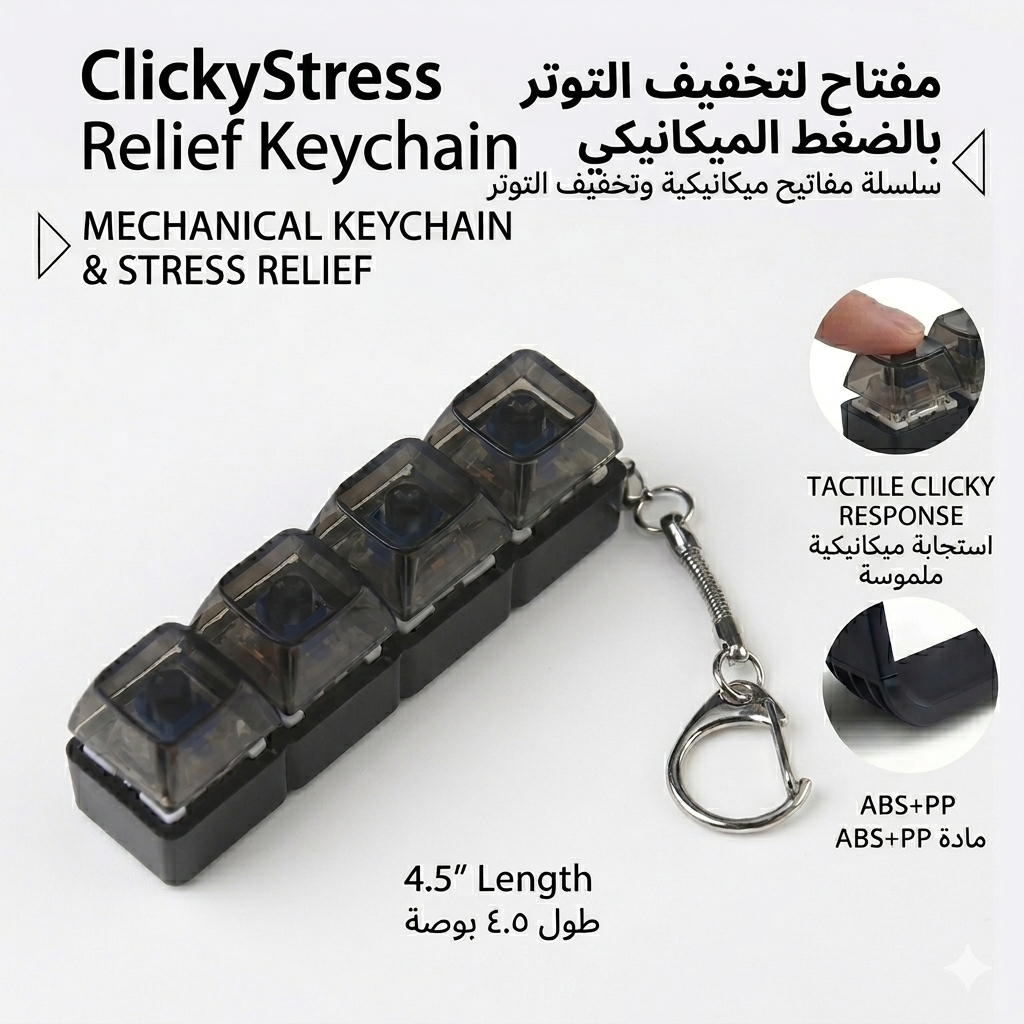 ClickyStress Relief Keychain