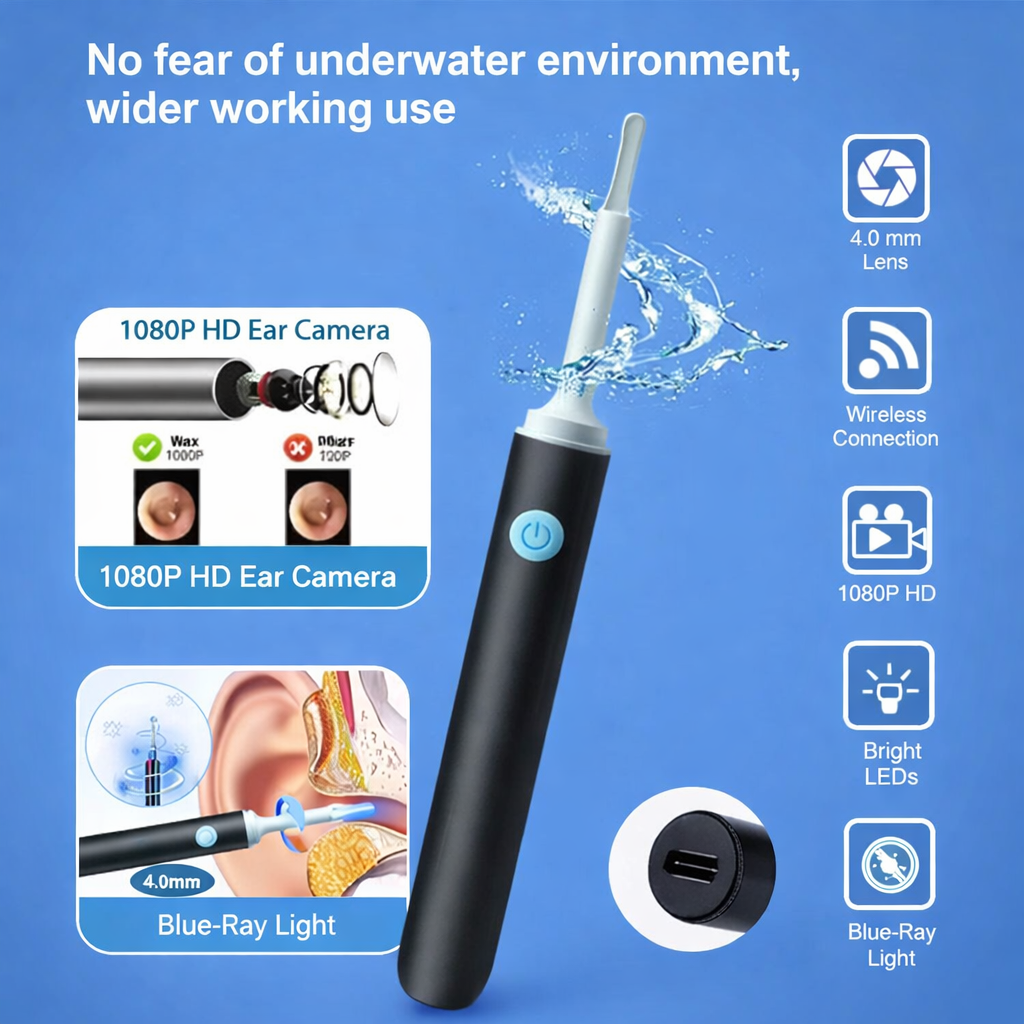 Ear Canal Cleaner with 1080P Camera