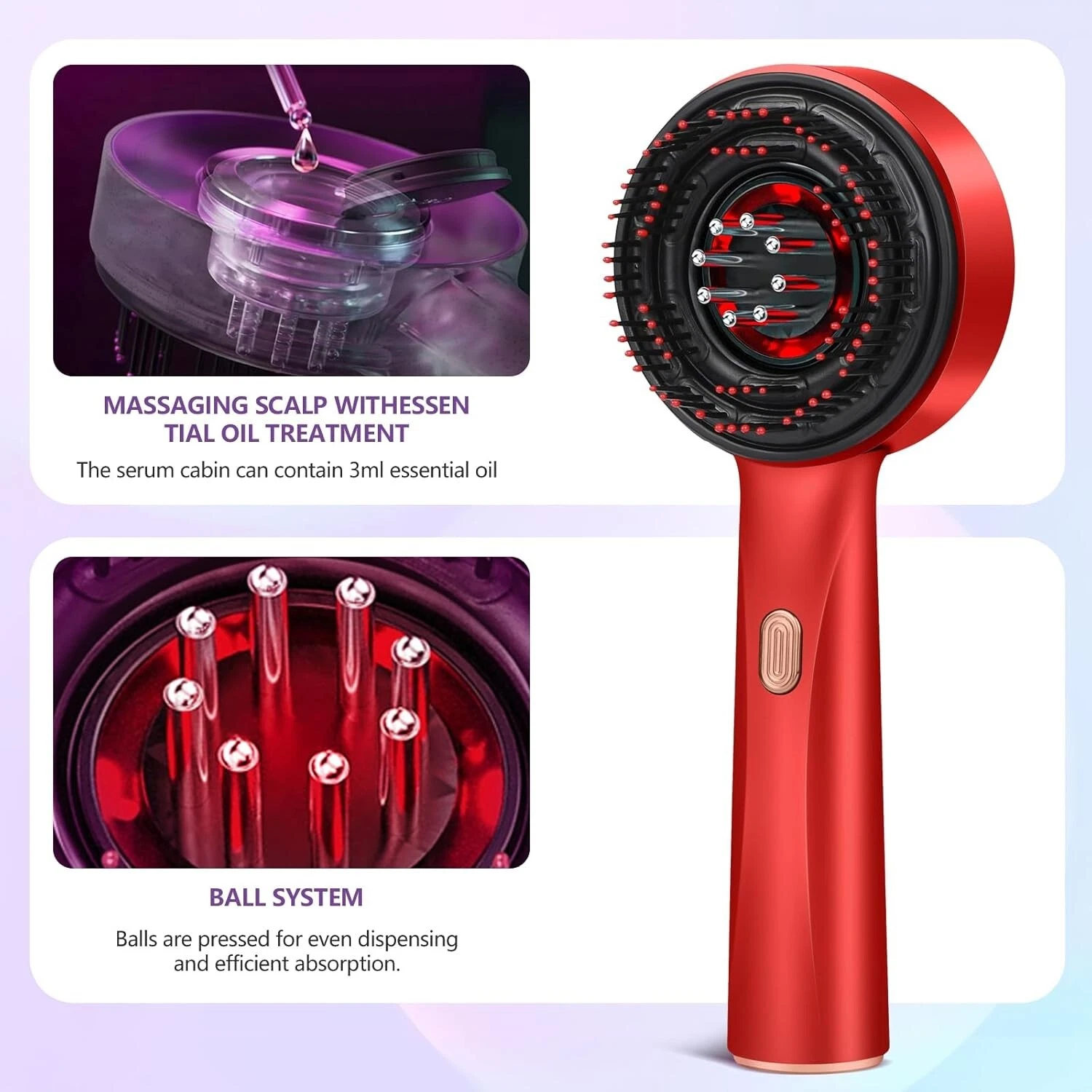Smart Scalp Hair Massager in use
